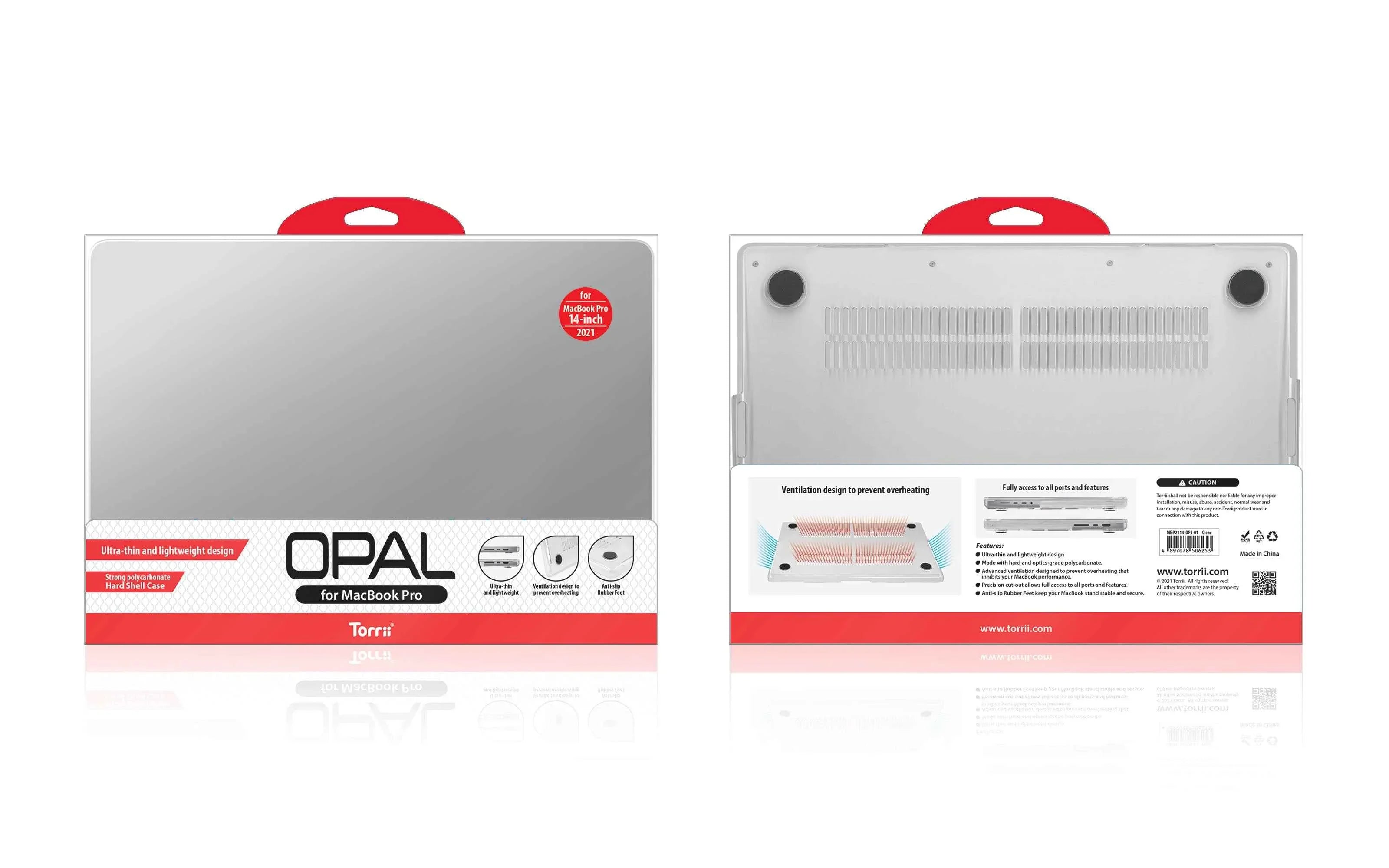 Torrii Opal Series Case For Macbook Pro 14-Inch 2021- Clear Torrii Opal Series Case For Macbook Pro 14-Inch 2021- Clear